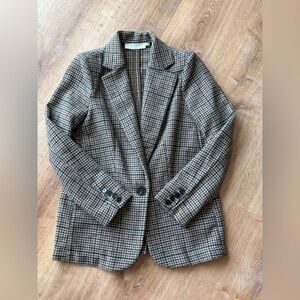 ASTR the label houndstooth blazer